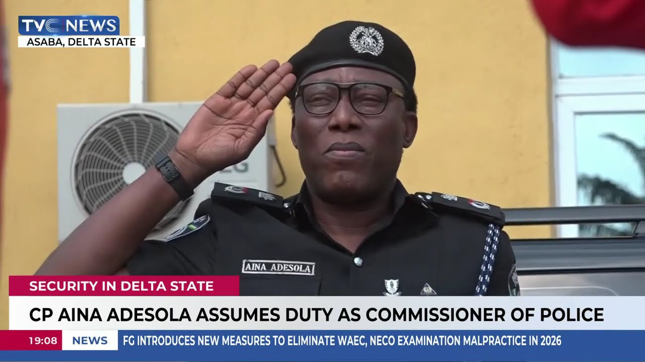 CP Aina Adesola Assumes Duty As Commissioner Of Police In Delta State