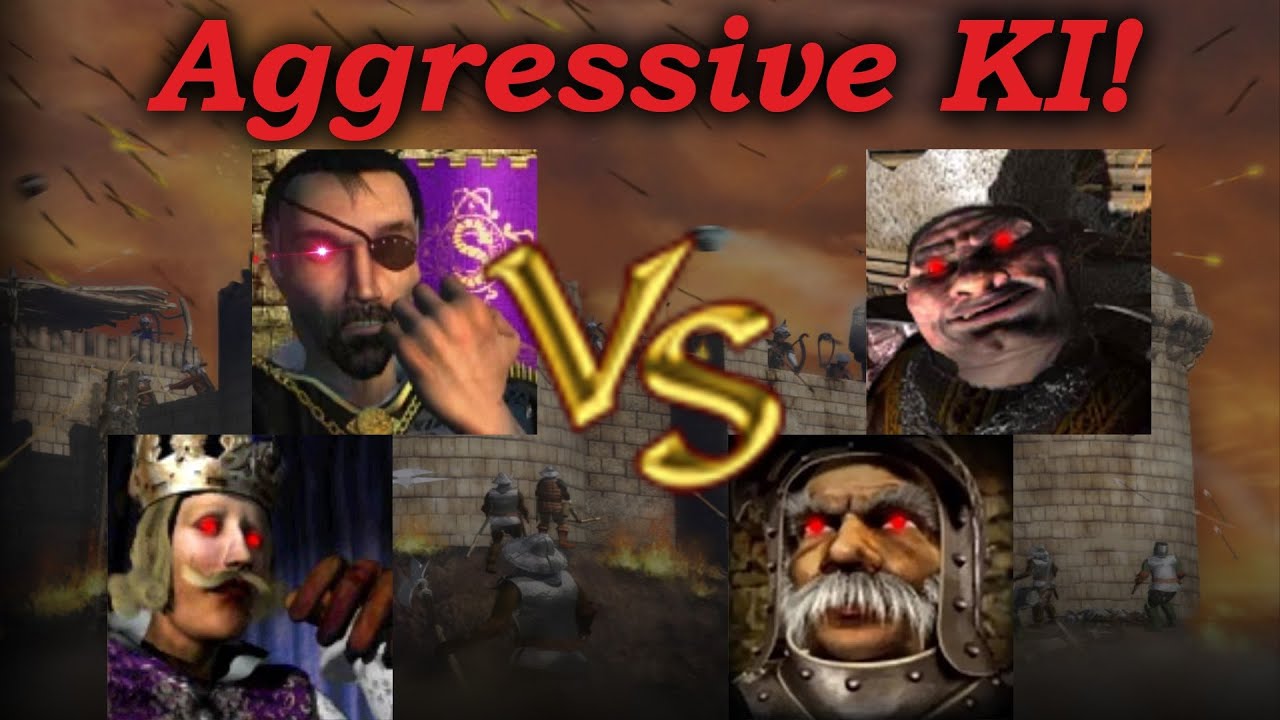 Schlange + Philipp vs Schwein + Marschall | Aggressive KI | KI Kämpfe (German)