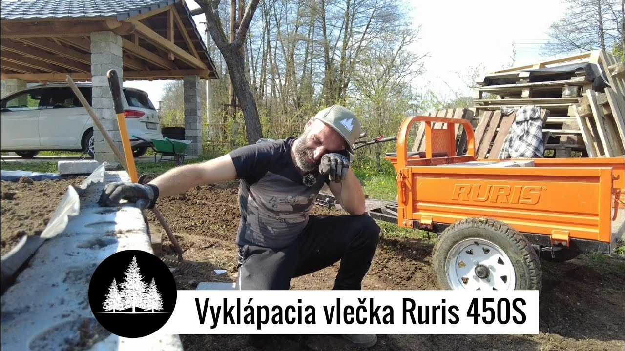 Vyklápacia vlečka Ruris 450S - veľký pomocník