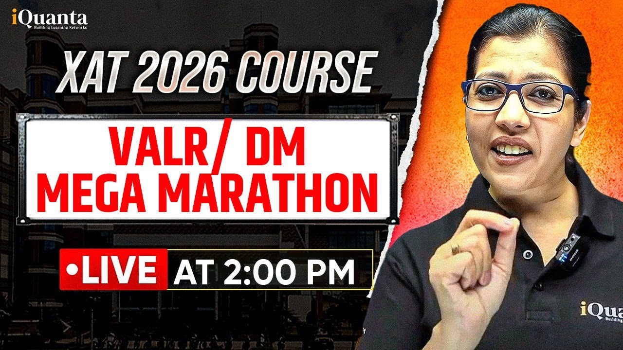 XAT 2026 VALR Mega Marathon | Decision Making Strategy by Shabana Ma’am | LIVE