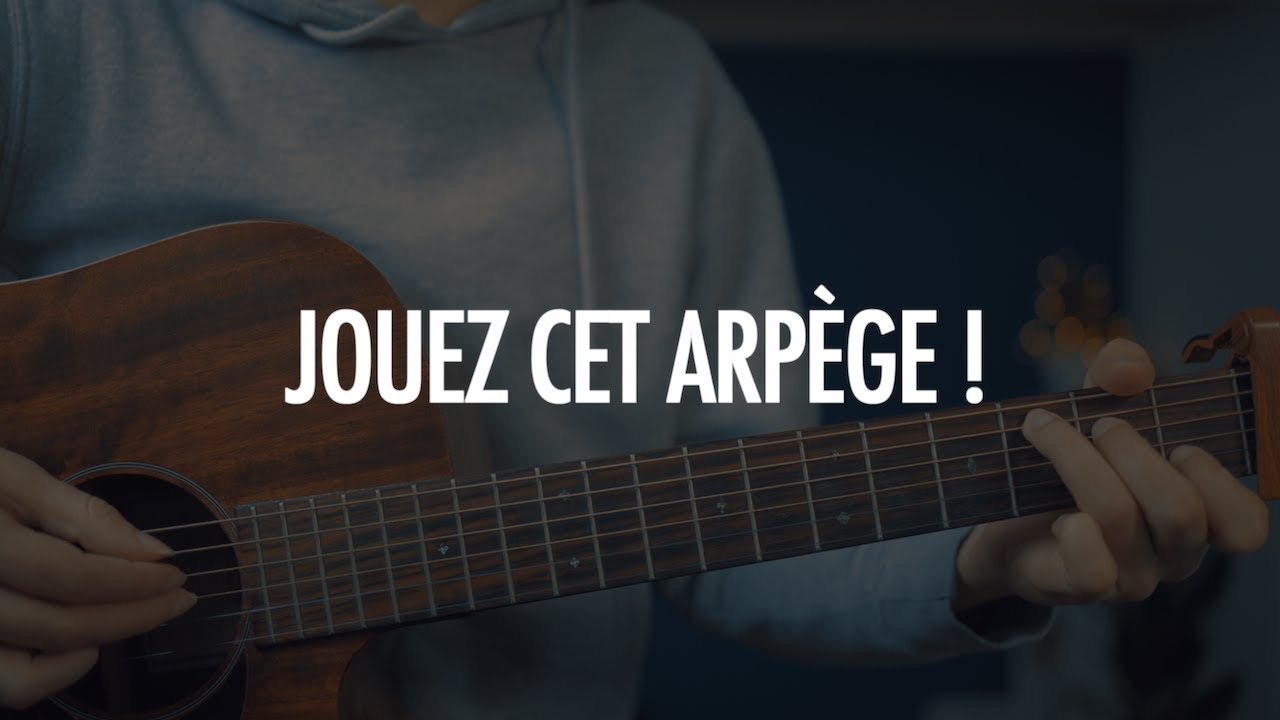 Une belle suite d'accords en arpège - Tuto guitare