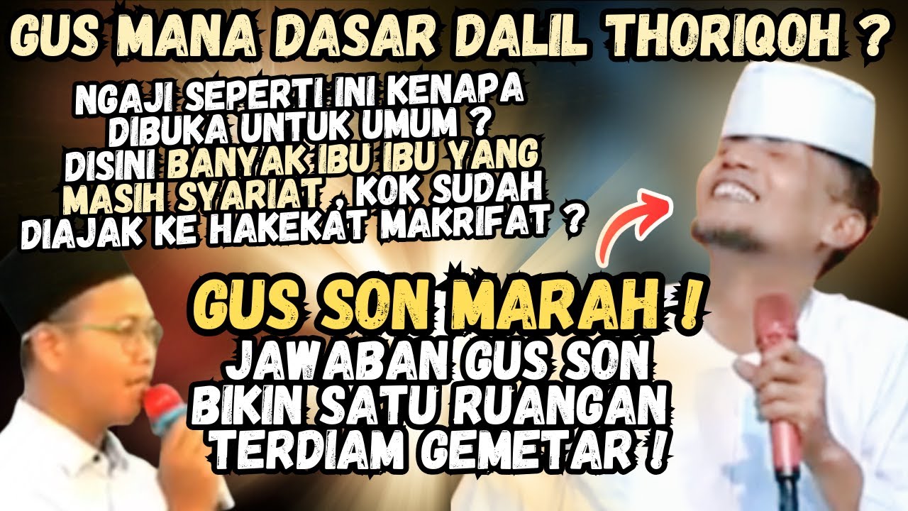 GUS MUKHLASON MARAH ! SAAT JAMAAH TANYA DASAR DALIL THORIQOH DAN KENAPA AJARAN INI DIBUKA UNTUK UMUM