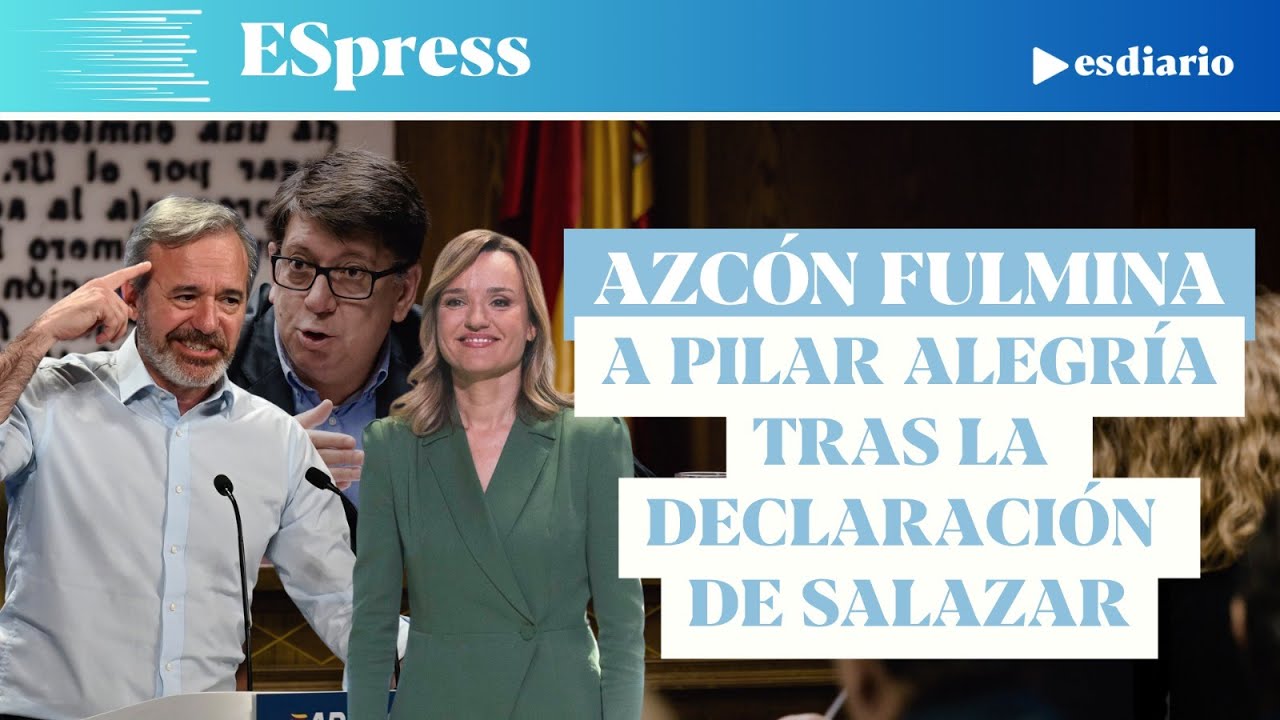 Azcón le da la puntilla electoral a Pilar Alegría con la declaración de Salazar en el Senado