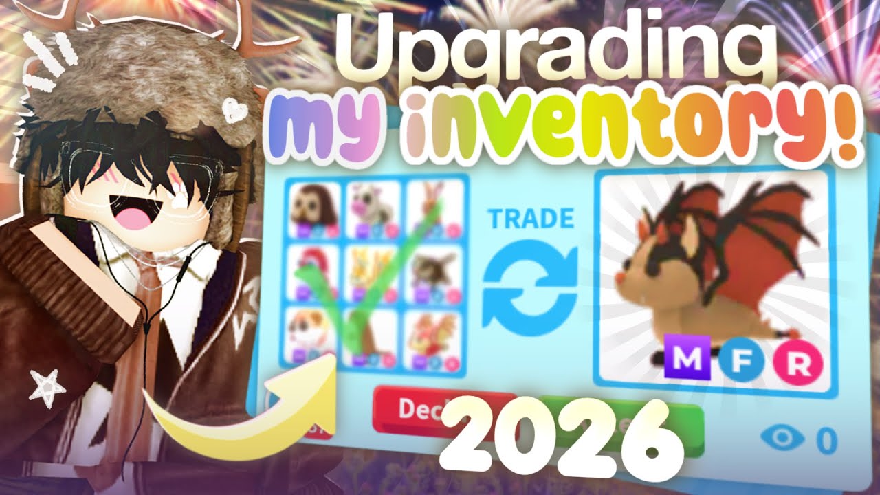 Обмен для ОБНОВЛЕНИЯ МОЕГО АССОРТИМЕНТА НА 2026 ГОД! 🤩🎉 (Adopt Me!)