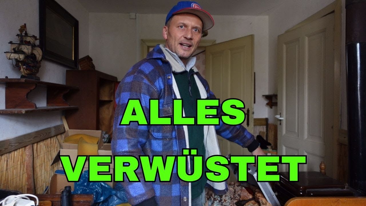 Wohnungsauflösung extrem! Einbrecher waren kurz vorher drin! Entrümpelung im Grusel Haus 😱