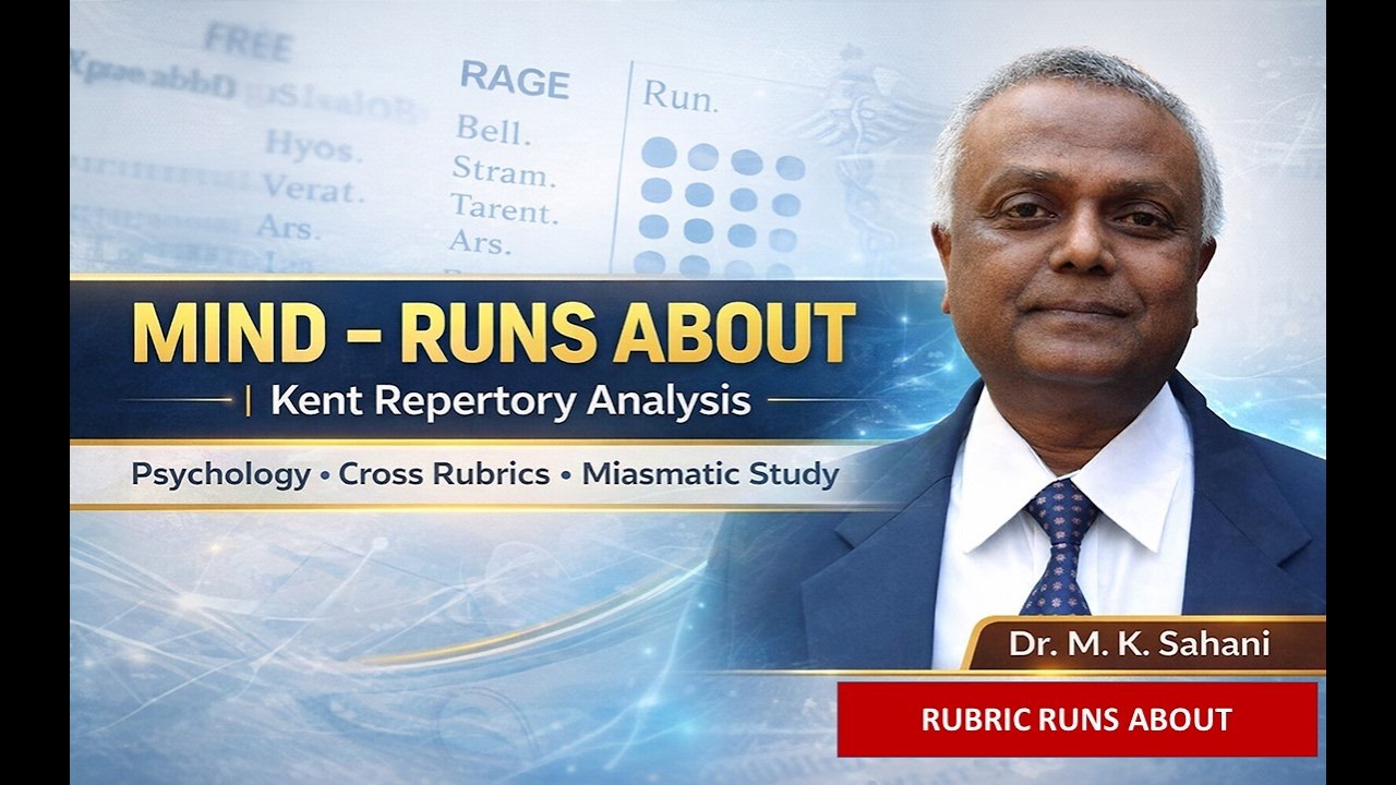 MIND – RUNS ABOUT  RUBRIC EXPLAINED BY DR M K SAHANI IN HINDI