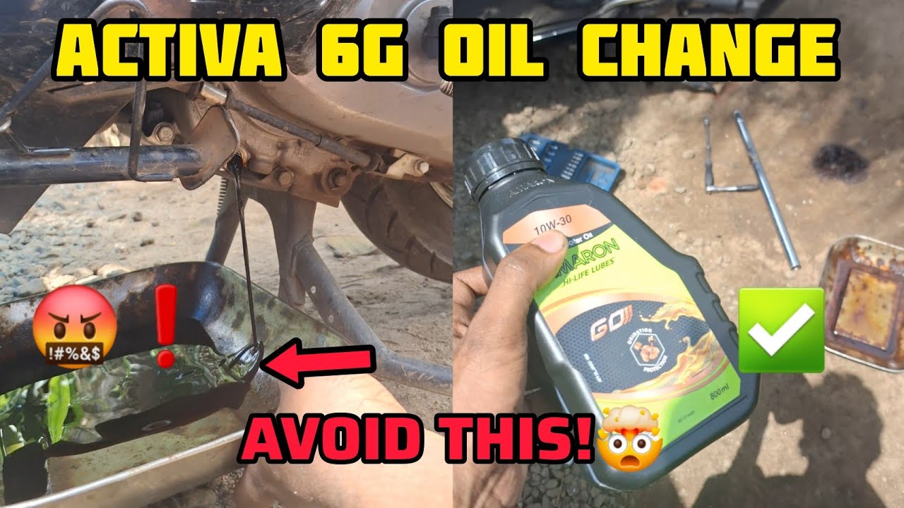 How To Change Engine Oil In Honda Activa 6G 🛠️ | Easy DIY Guide🤯 | Scooter Oil Change Malayalam