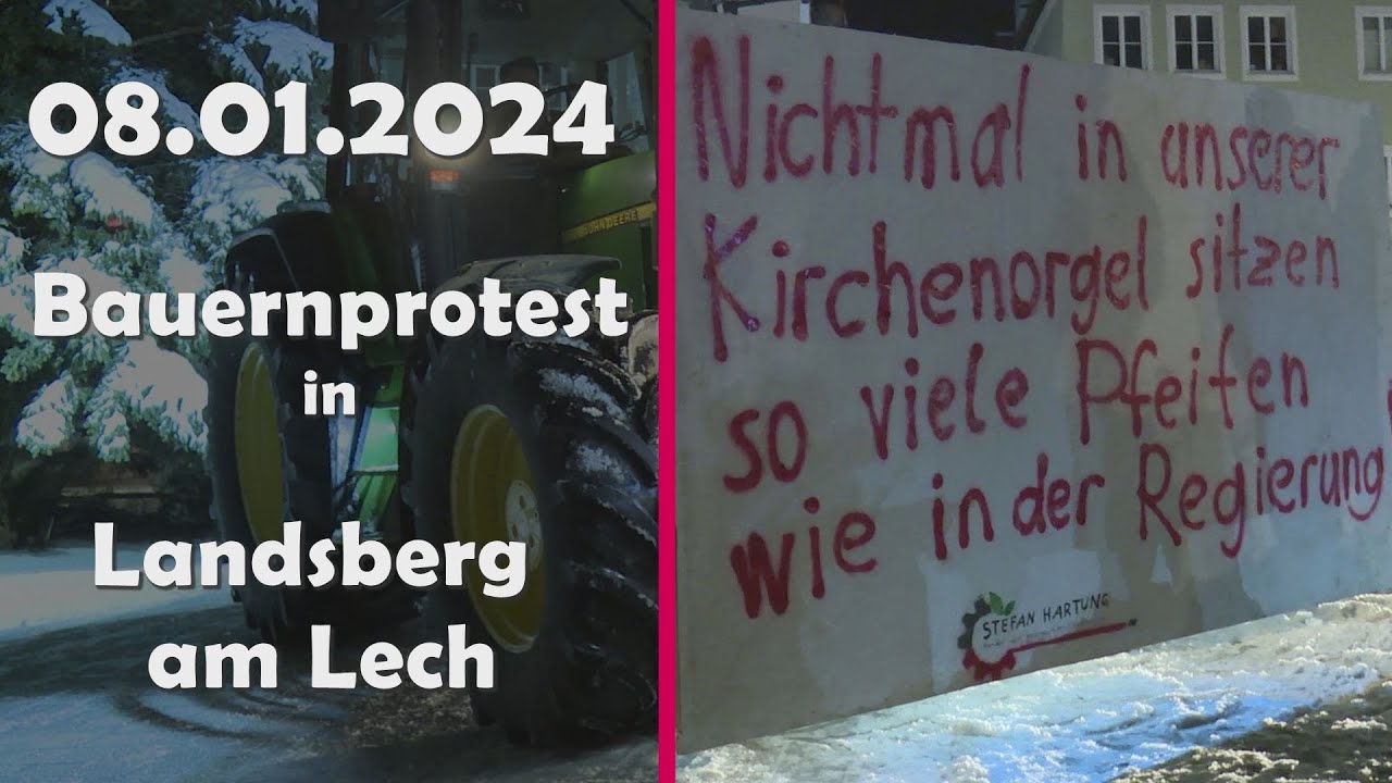 Bauernprotest Landsberg 08 01 2024
