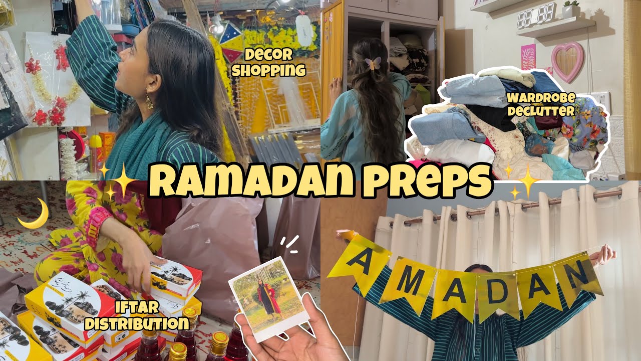 first few days of RAMADAN 🌙🕌 deep cleaning, ramadan decor and preps ✨