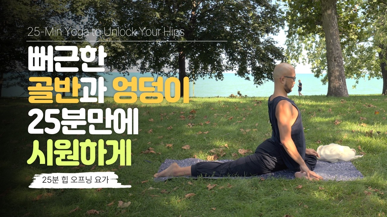 골반과 엉덩이의 뻐근함을 해소하는 25분 힙 오프닝 플로우 | 고관절 스트레칭, 골반교정, 다리부종 완화 | 요가소년 560