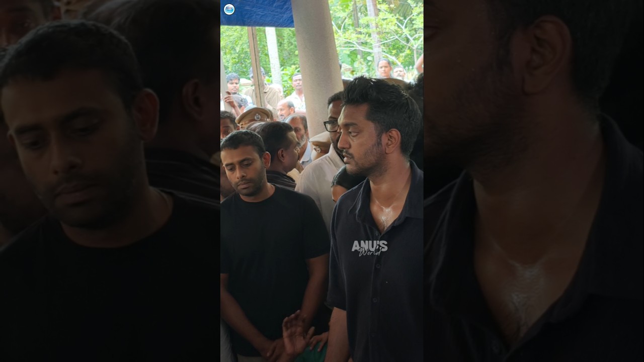 Arjun Ashokan rushed to take a look at his father's friend #arjunashokan #salimkumar