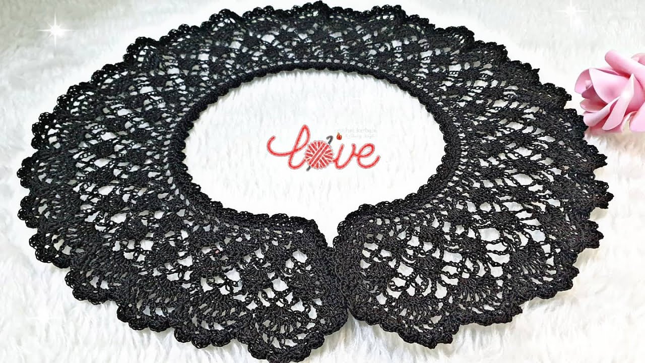 حصريا كروشيه صدر دشداشه/فستان كولة جلابية/فستان دائري crochet collar