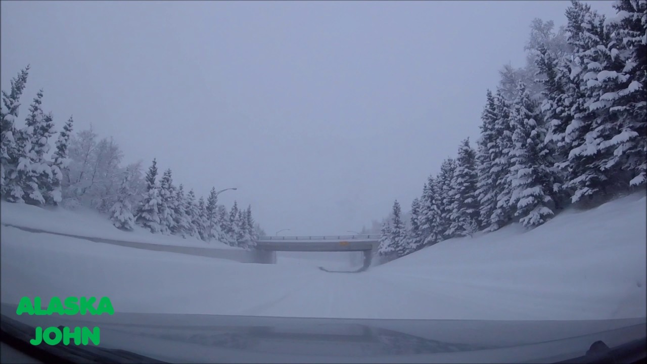 ALASKA DRIVING - Snow, Snow & More Snow - January 21st 2017