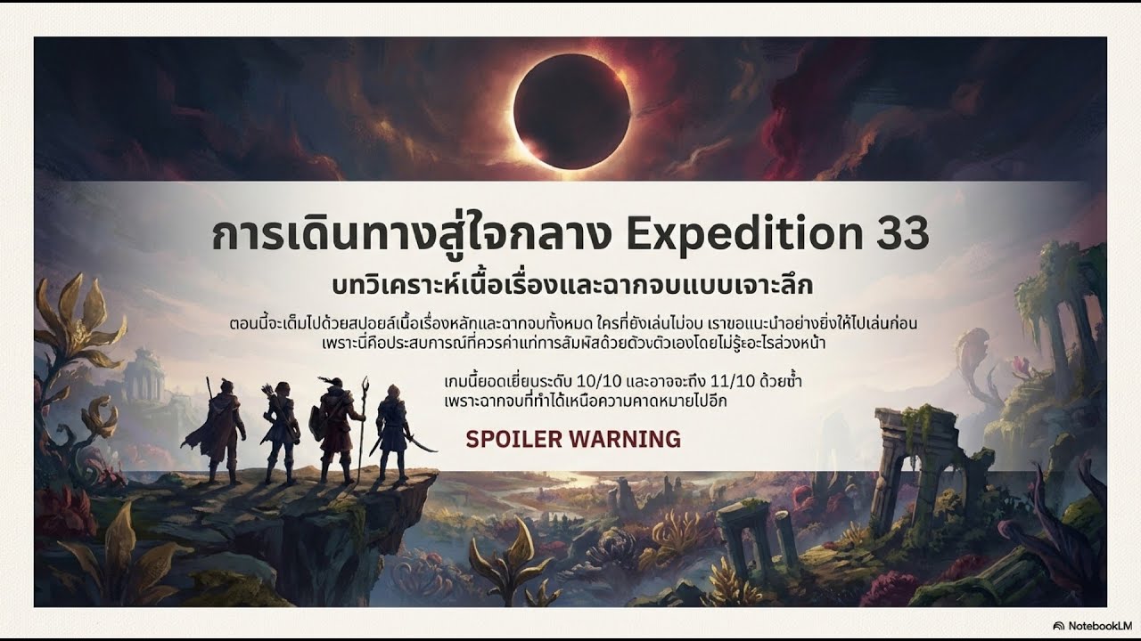 #Podcast Clair Obscur: Expedition 33 EP.00 - วิเคราะห์เจาะลึกปรัชญาและฉากจบ #clairobscurexpedition33