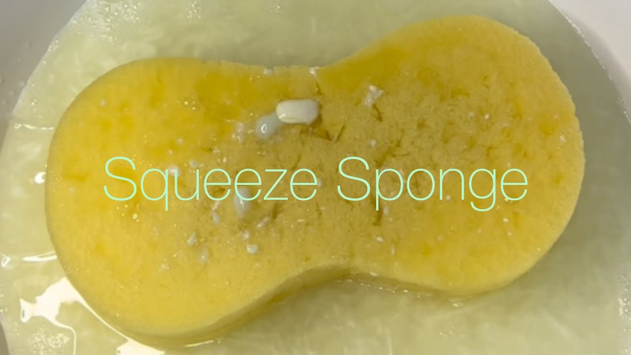 Asmr Squeeze Sponge🧽🫧💚#soapasmr #soaplove #squeezesponge #mon_eymy_asmr