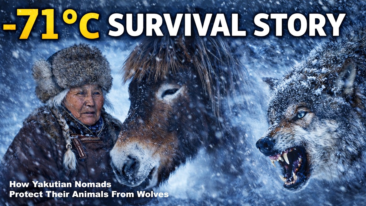 71°C Survival Story 🐺 How Yakutian Nomads Protect Their Animals from Wolves