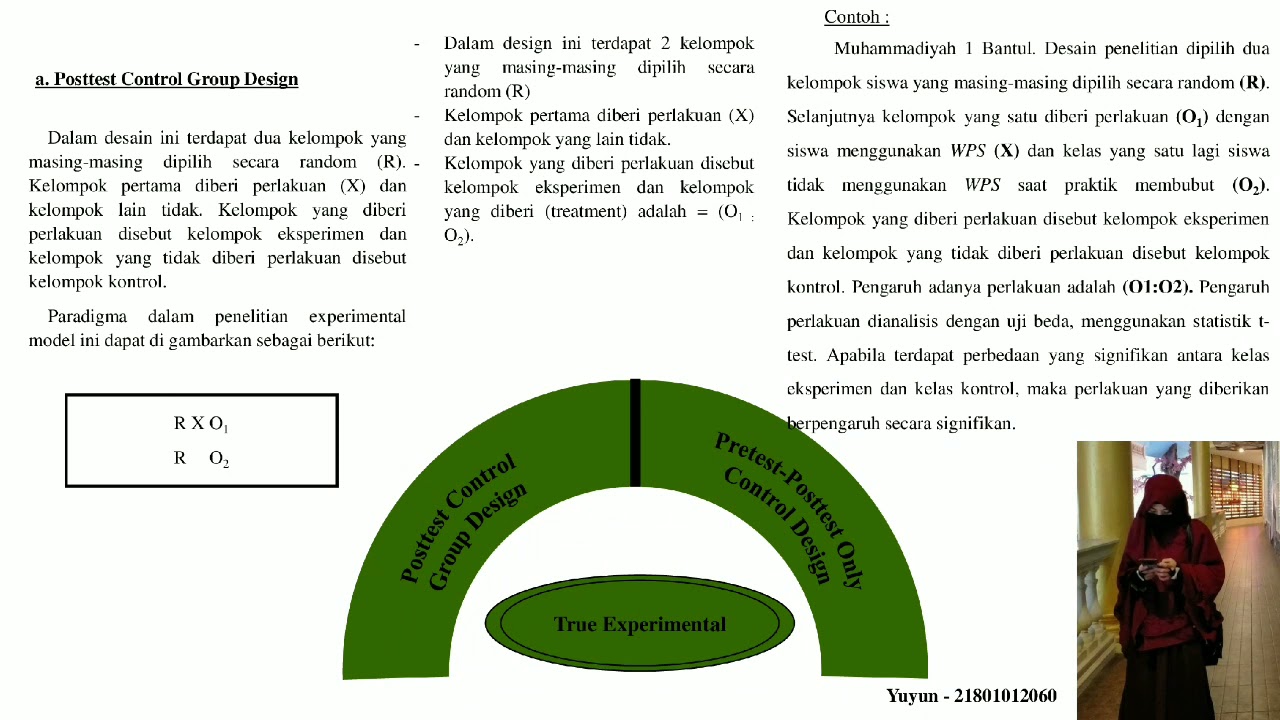 Design Penelitian Eksperimental - Mata Kuliah Penelitian Kuantitatif