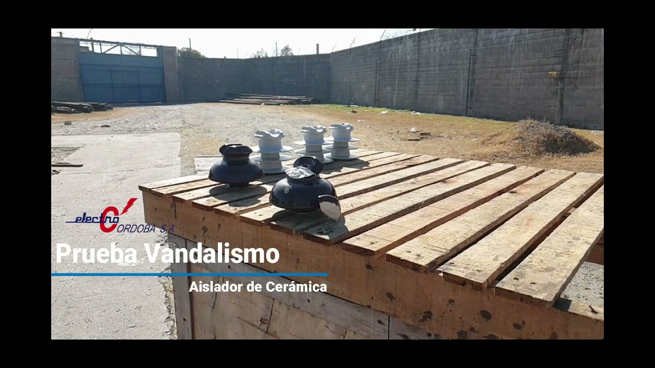 Aisladores de Cerámica vs Aisladores Poliméricos. Simulación de vandalismo y evaluación de daños.