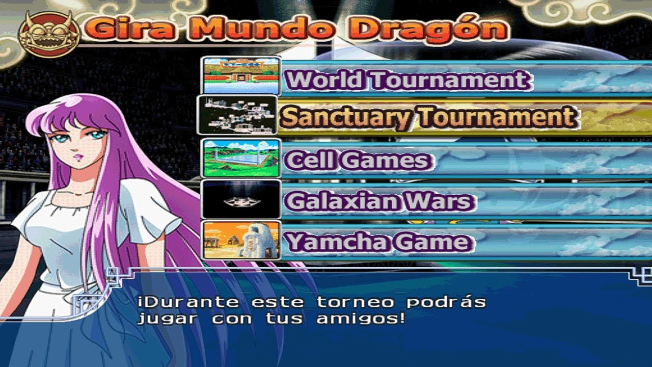 CDZ X DBZ Testando Modo Torneio e Missão 100 Da minha nova iso
