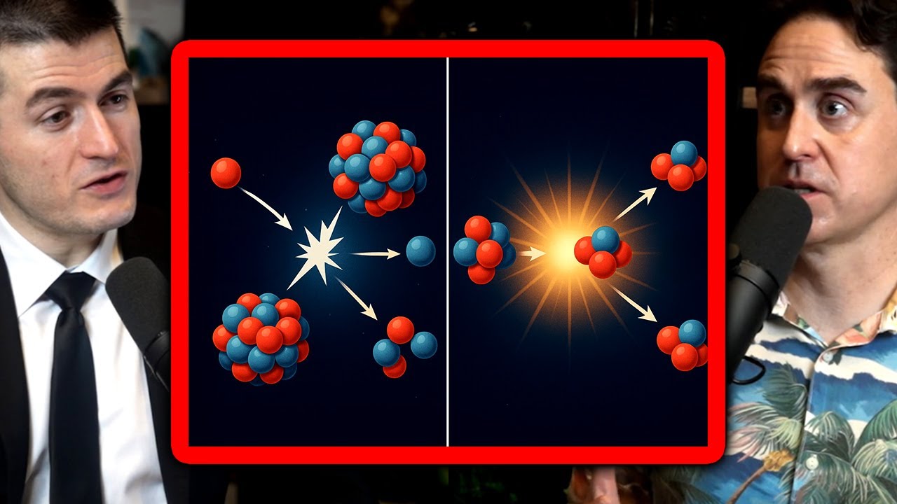 Nuclear Fission vs Nuclear Fusion: Physicist explains the difference | David Kirtley and Lex Fridman