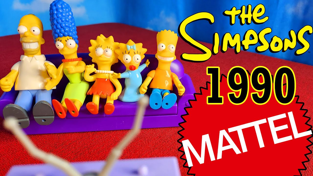 COMPLETE The Simpsons 1990 Action Figures Review