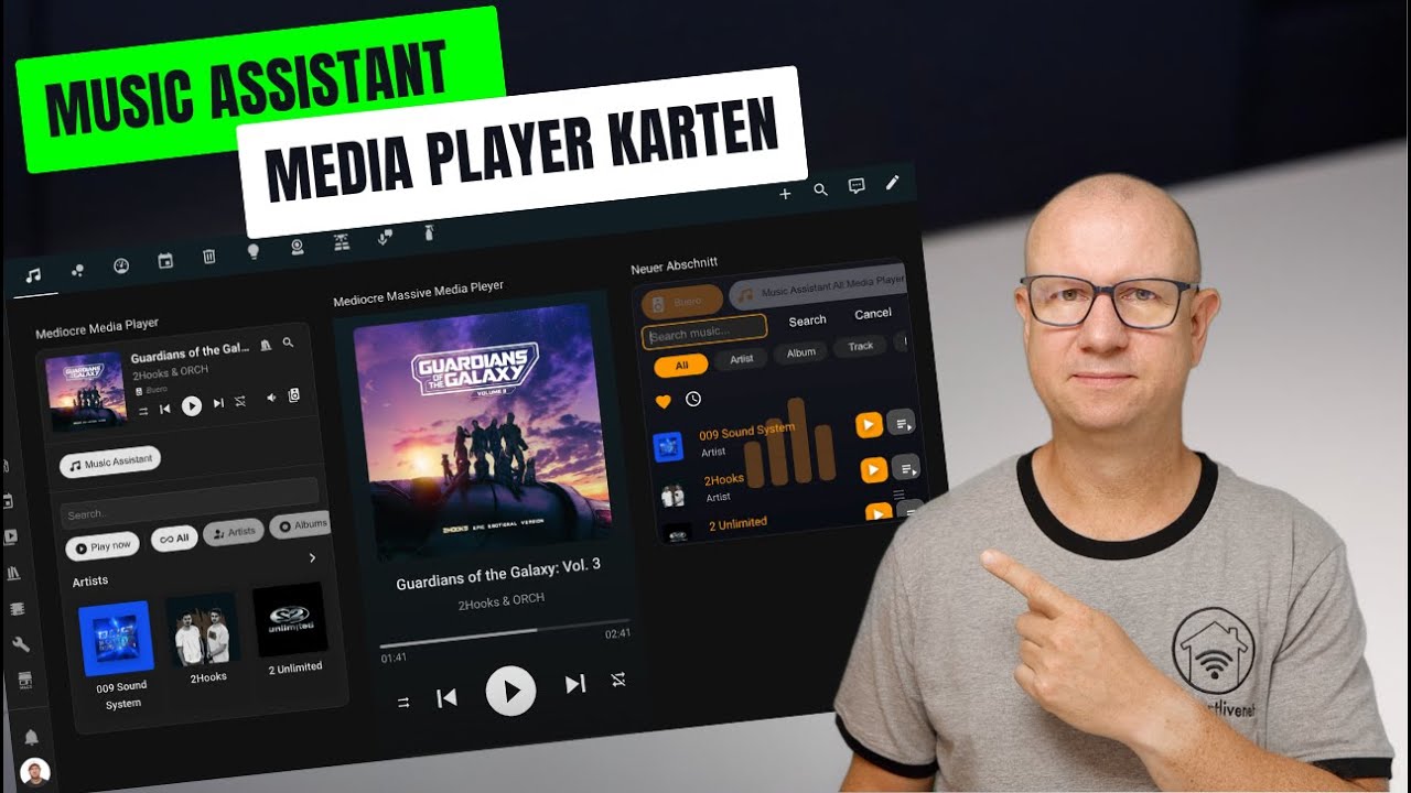 🎶 Home Assistant Music Assistant Media Player Karten im Detail!