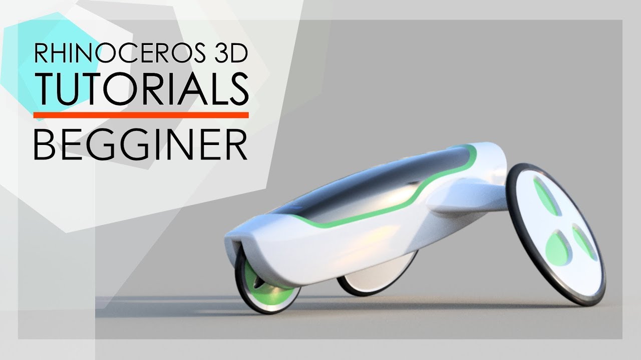 Rhino Tutorial - FUTURISTIC TRICYCLE DESIGN Step by Step (Intermediate)