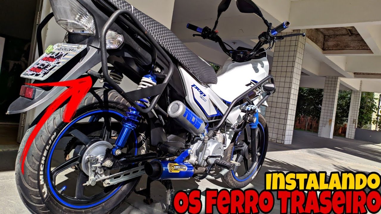 INSTALANDO OS FERRO TRASEIRO DA POP110I / AFASTADOR DE ALFORGES 