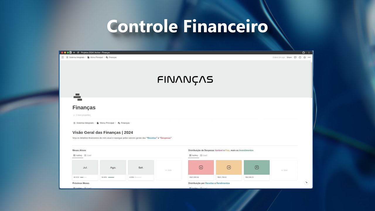 Controle Financeiro Pessoal | Notion