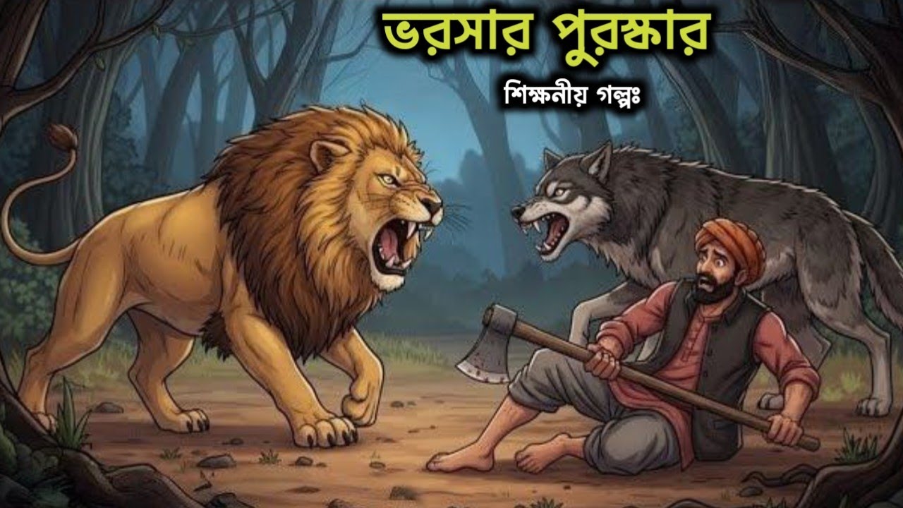 কাঠুরিয়া এবং বিশ্বস্ত নেকড়ের গল্প। একটি ইসলামিক শিক্ষনীয়। 