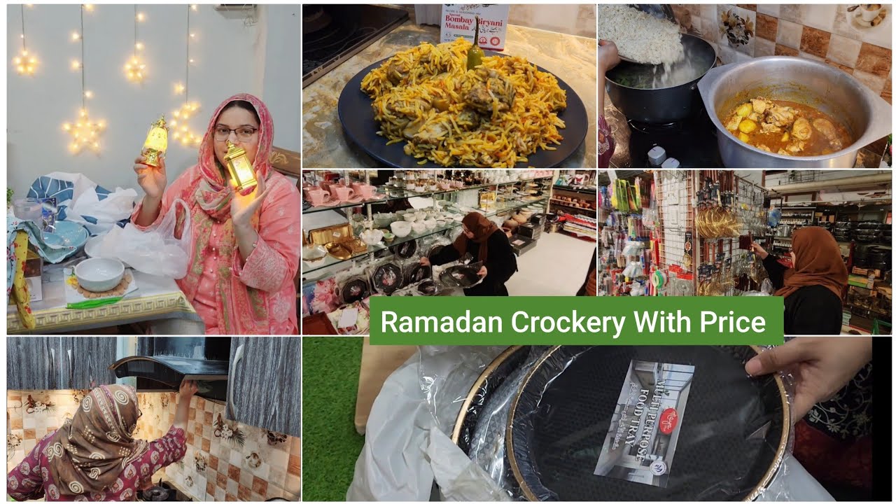 Ramadan New Crockery Shopping Done🛍Kitchen Deep Cleaning Bhi Kar Li Aaj