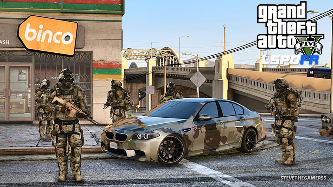 PLAYING as Futuristic SWAT Team in GTA 5 (GTA 5 Mods)
