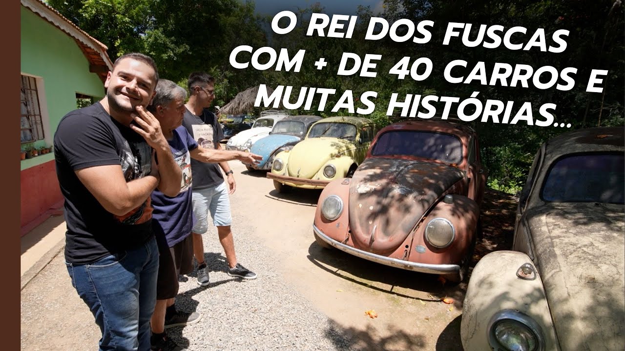 Pai e filho dedicam a vida a salvar Fuscas – visitamos o galpão deles!