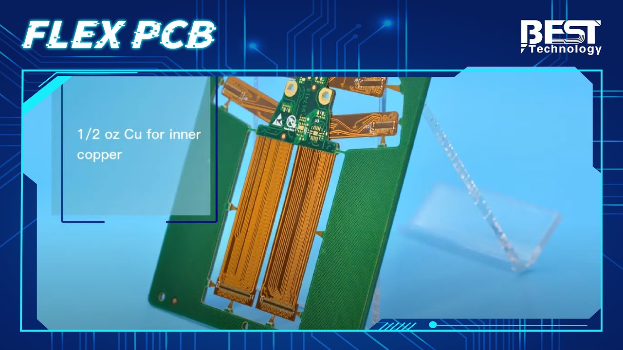 Special outline 7 layers HDI rigid flex pcb