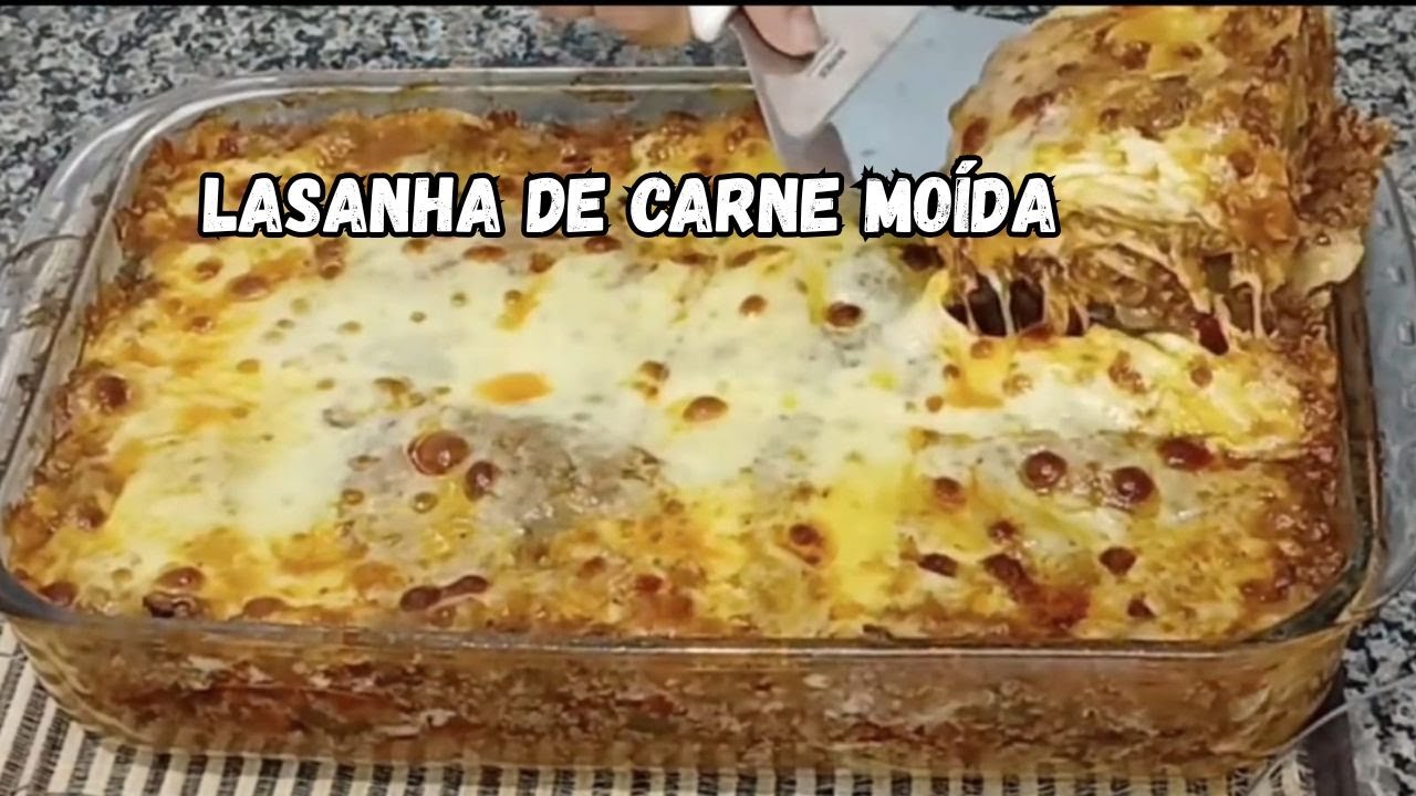 LASANHA DE CARNE MOÍDA , À BOLONHESA, FÁCIL E SABOROSA !