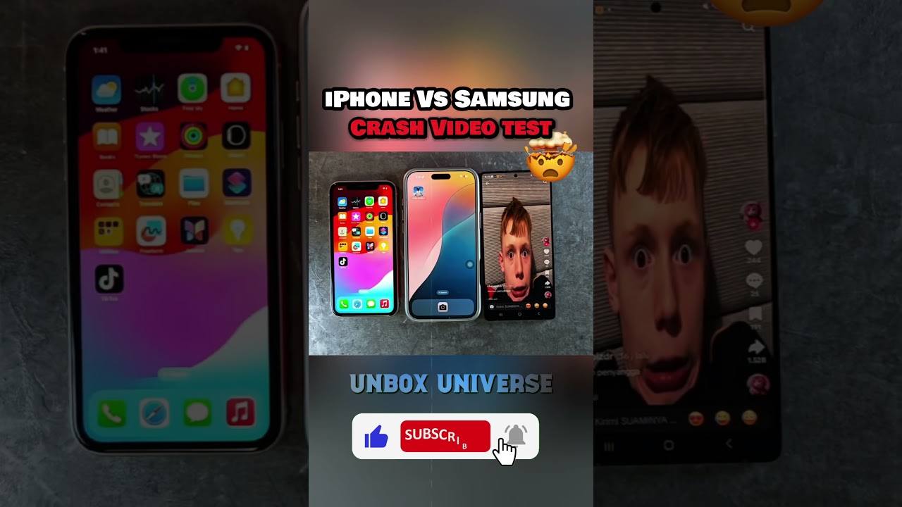 iPhone vs Samsung Crash Test &ndash; Who Survives the Impact? 💥📱 #shorts #viralvideo