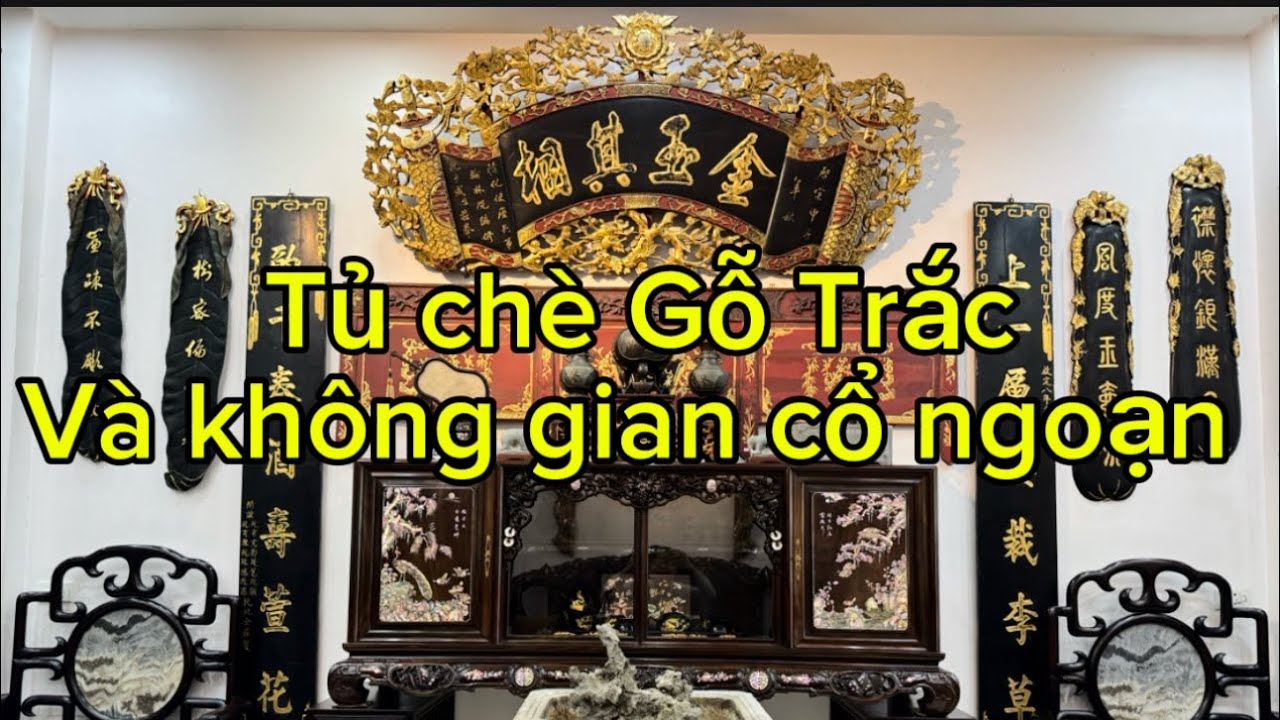 Tủ chè gỗ trắc phiên bản giới hạn. #dogomanhphung #gotrac #dogo 
