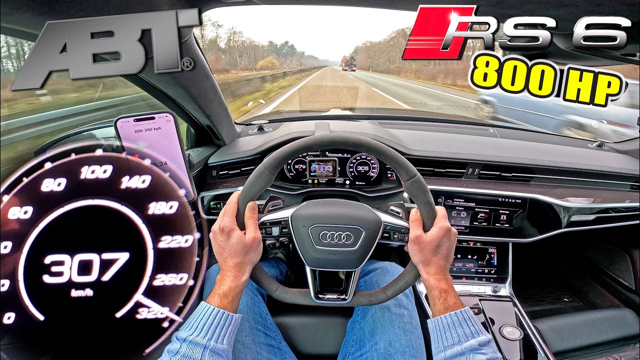 800HP AUDI RS6 Johann ABT Signature Edition on UNLIMITED AUTOBAHN!