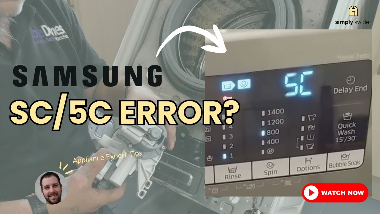Samsung Washer SC/5C Error Code? 5 Fixes (90% Success Rate!)