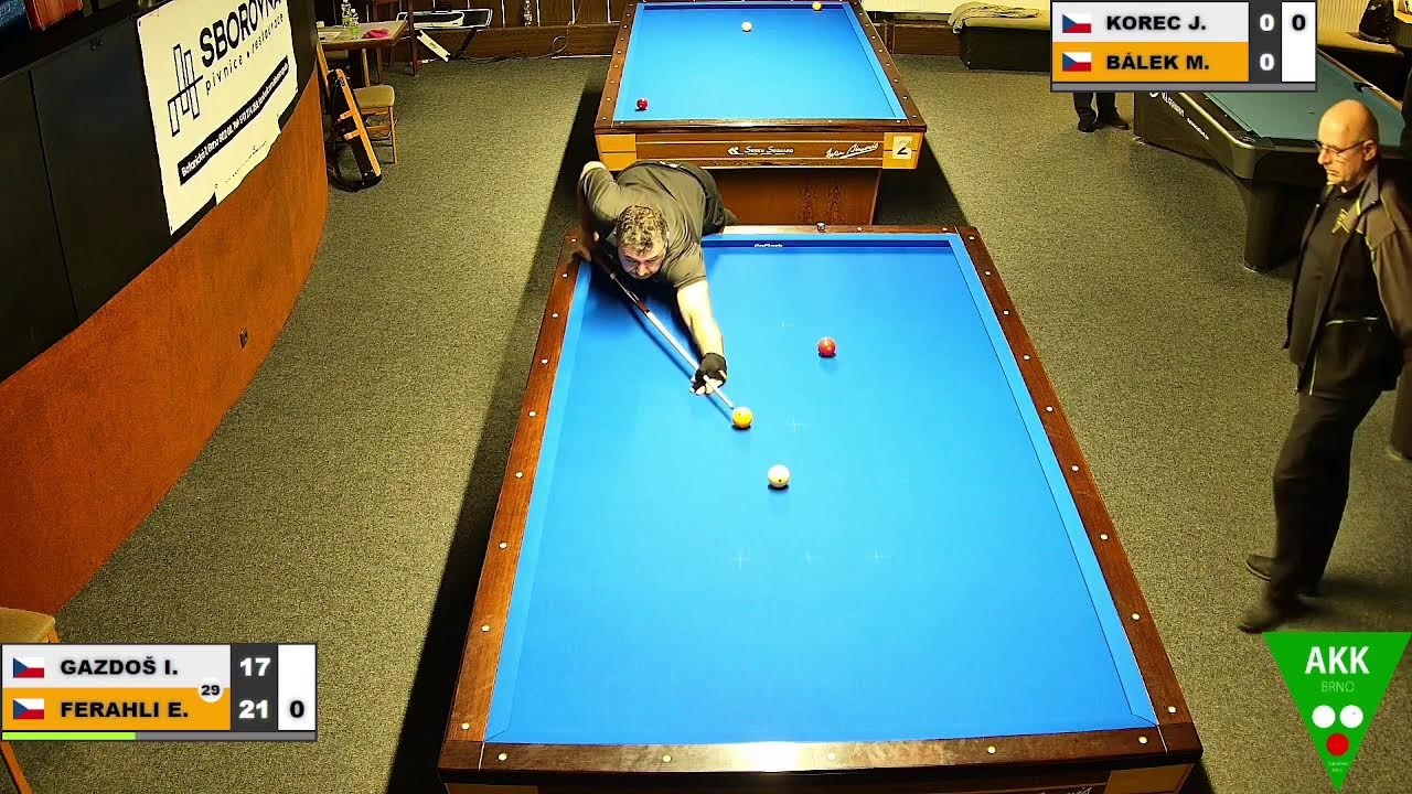Czech Tournament | 3-cushion | Grand prix 3C | Q | Ivo Gazdoš v Engin Ferahli