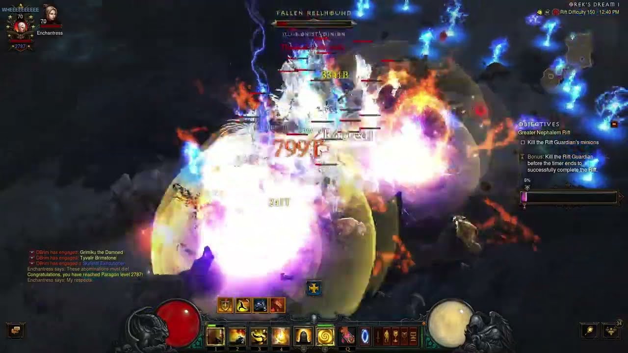 Diablo 3 [Season 34] SSF SC Lod Wave of Light Monk Solo GR150 in 