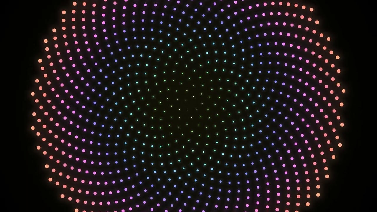 Relaxing Rainbow Rain Visuals | 2 Hours 4K Hypnotic Screensaver