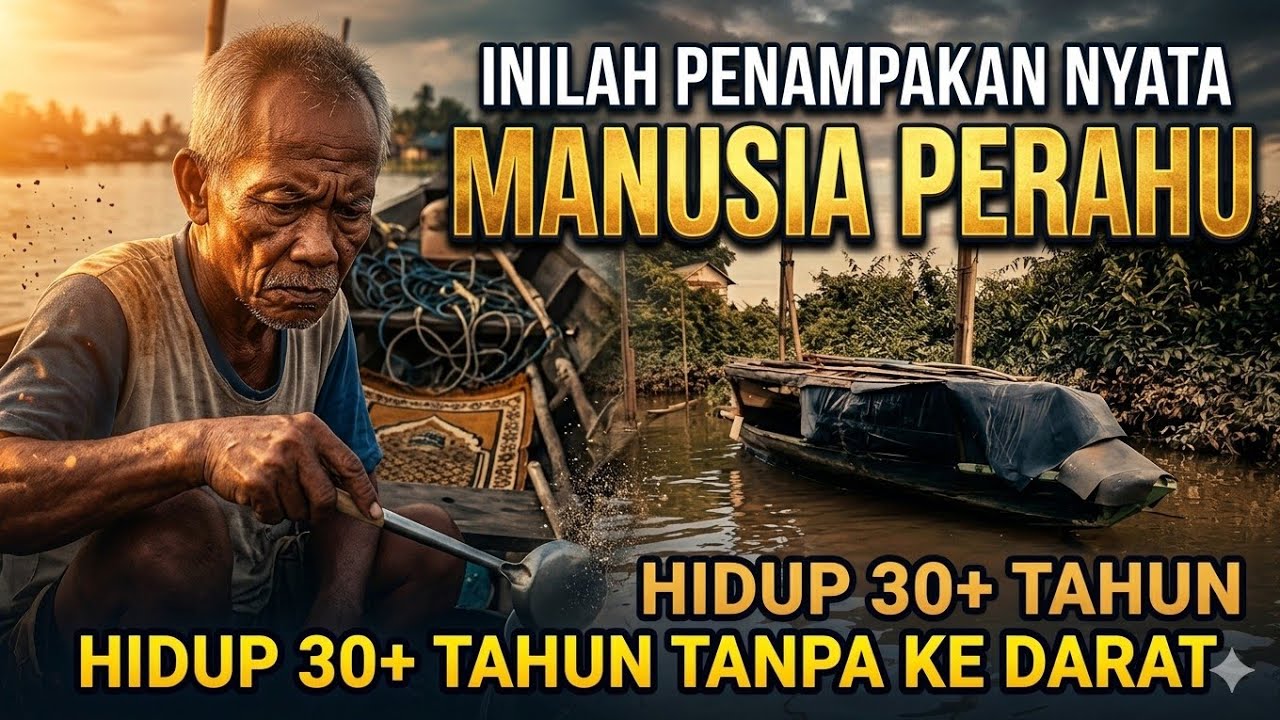 SEHARIAN MENGIKUTI KEGIATANI MANUSIA PERAHU  YANG HIDUP SENDIRI FUUL 24JAM TANPA DARATAN