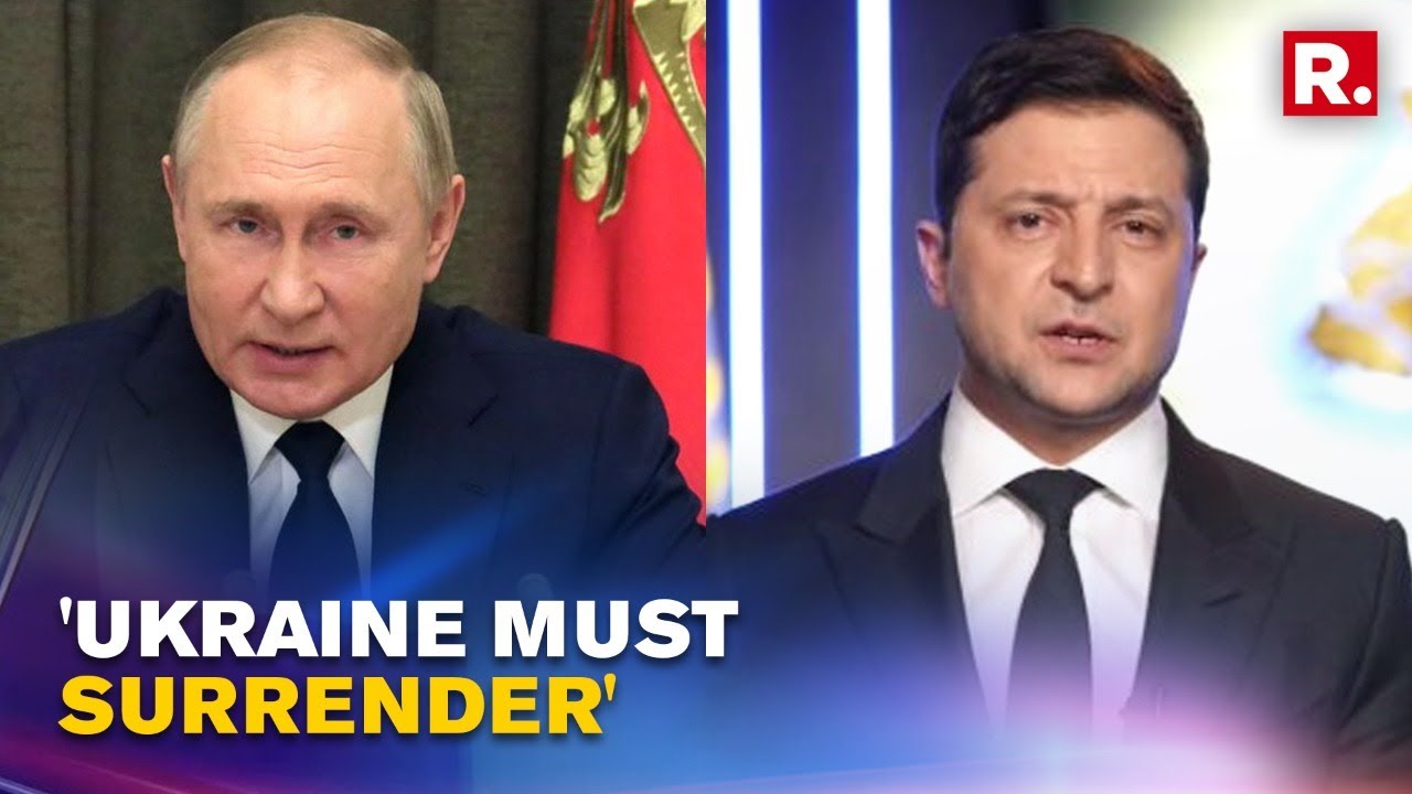 'Ukraine Army Must Surrender To Open Negotiations, Trying To Restore Democracy': Russian Foreign Min