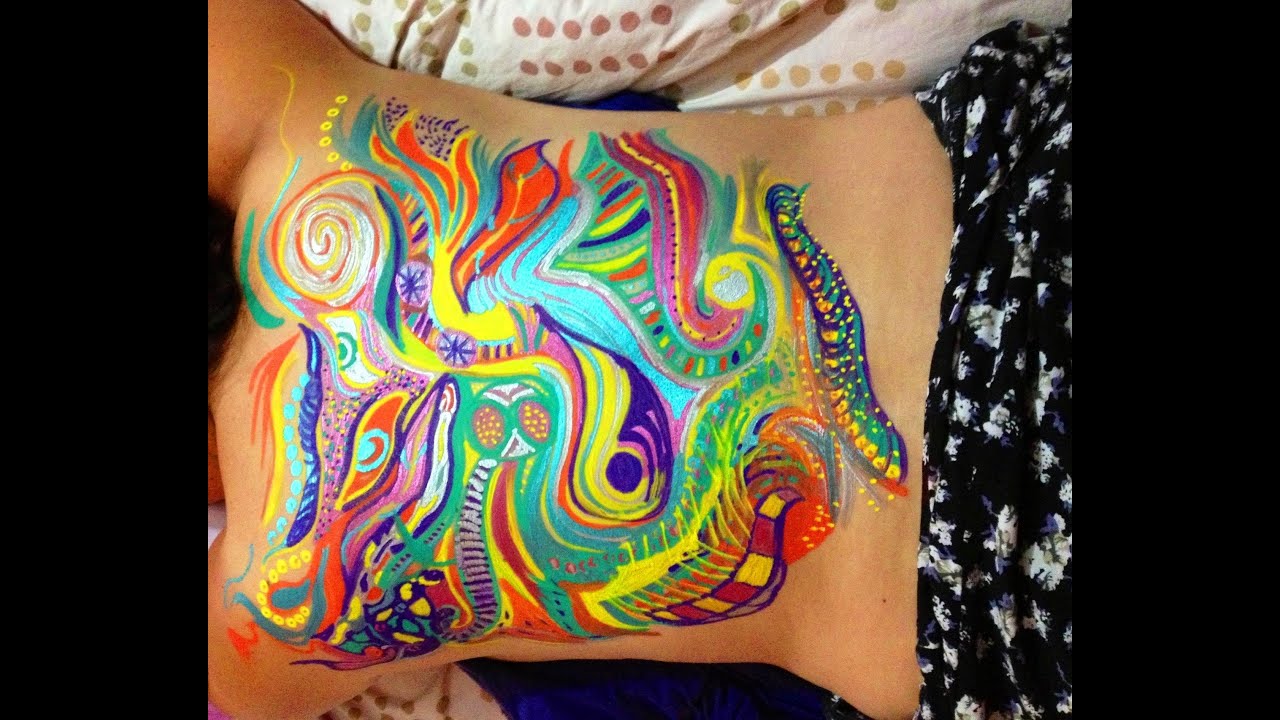 ASMR Back Painting | Shaking Markers Sounds