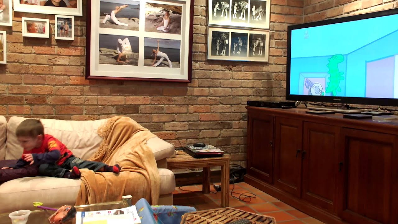 Toddler crying at Peppa Pig