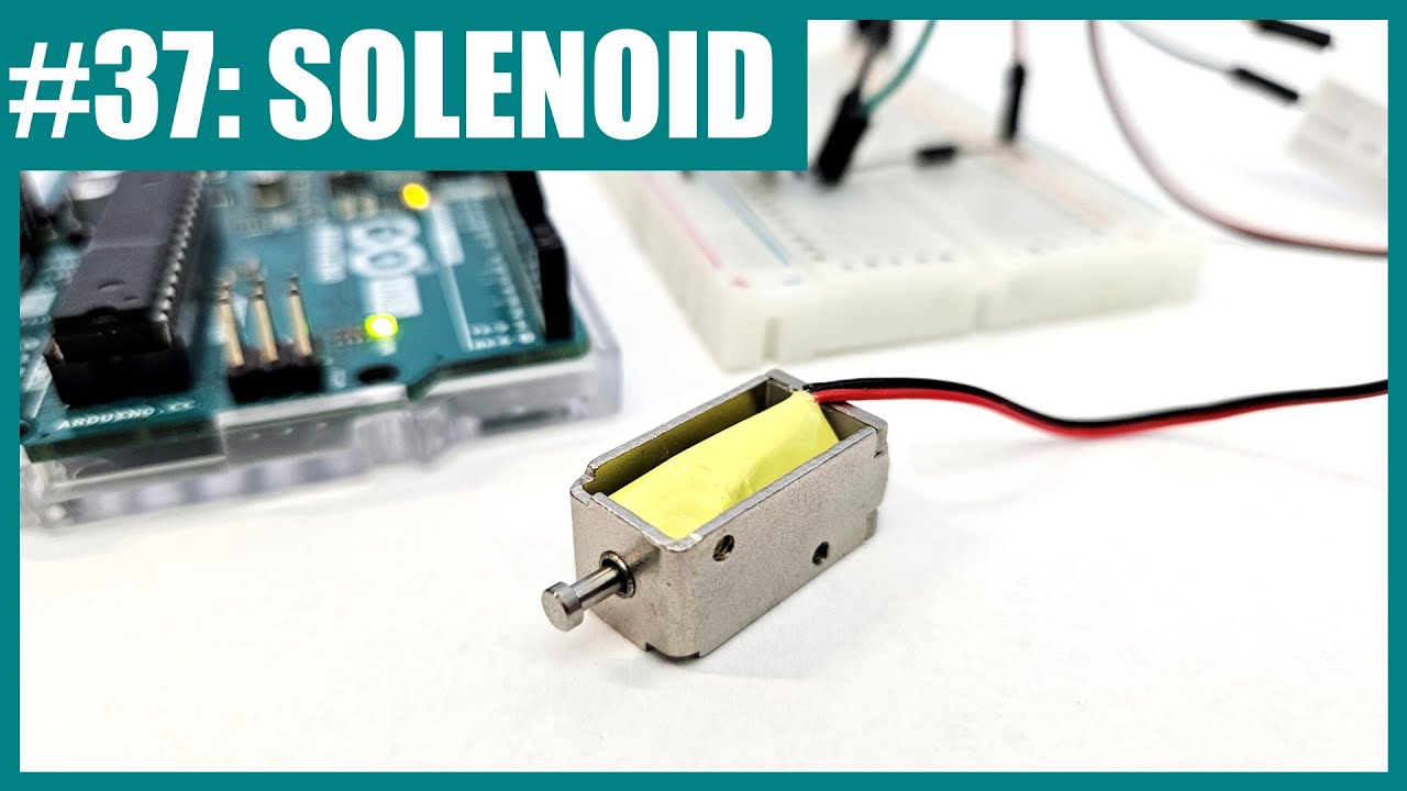 Как использовать соленоид с Arduino (Урок № 37)