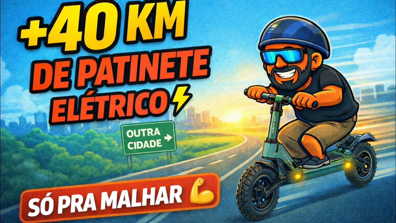 Cruzei a cidade de patinete elétrico só pra treinar. Honeywhale G3 pro