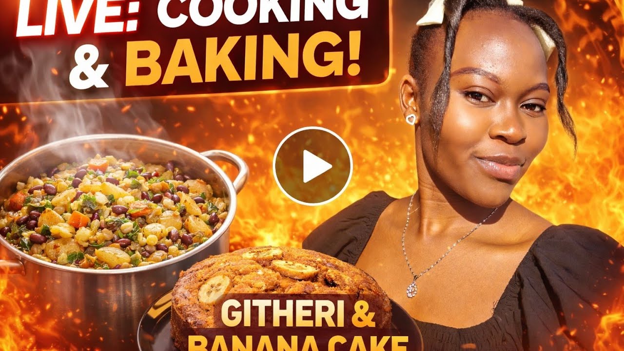 LIVE Cooking Githeri & Baking Banana Cake 🍌🔥 | Cozy Kenyan Kitchen