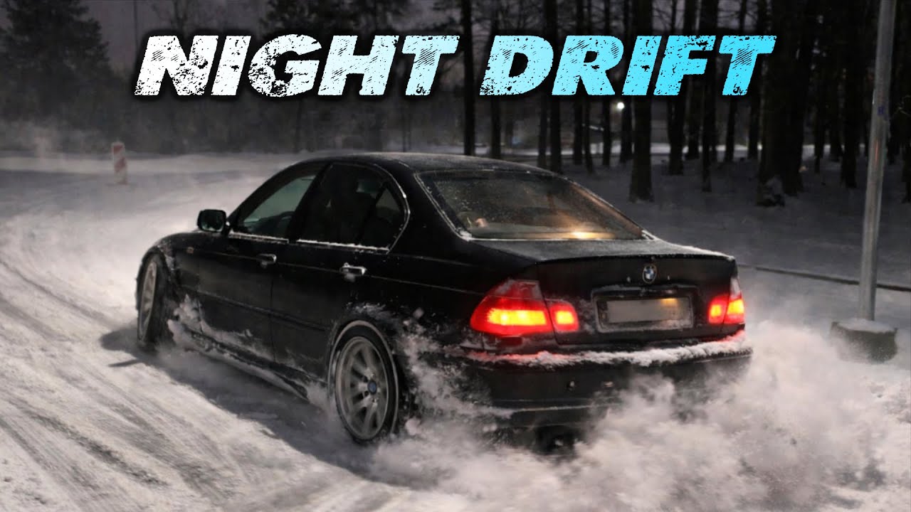 Finally some Snowy Roads | BMW E46 Street Drift | POV